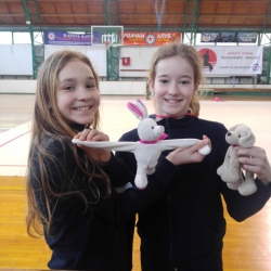 Bianca Gajšak i Maša Lepur 1st young talents cup BG 2018